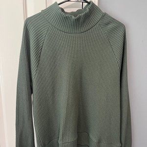 Northface, hunter green sweater, size L